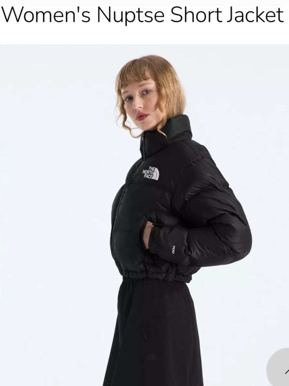 The North Face , women’s medium , Nuptse short jacket